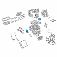 OEM 2020 Jeep Renegade Actuator-A/C And Heater Diagram - 68320110AA