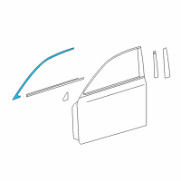 OEM 2014 Lexus GS450h MOULDING Sub-Assembly, Front Diagram - 75071-30110