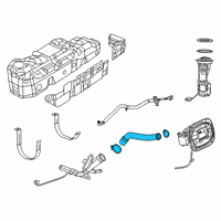 OEM Ram Hose-Fuel Filler Diagram - 68408313AB