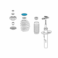 OEM 2016 Buick LaCrosse Upper Spring Insulator Diagram - 22802089