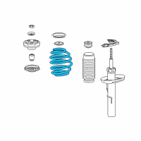 OEM 2013 Cadillac XTS Coil Spring Diagram - 22877925