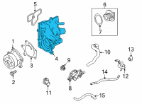 OEM 2021 Nissan Sentra Housing-THERMOSTAT Diagram - 11061-6LB0A