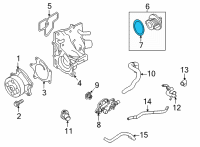 OEM Nissan Rogue Seal-O Ring Diagram - 21049-ET01A