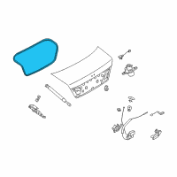 OEM 2006 Infiniti M35 WEATHERSTRIP-Trunk Lid Diagram - 84830-EG000