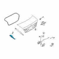 OEM 2006 Infiniti M35 Hinge Assy-Trunk Lid, RH Diagram - 84400-EJ70B