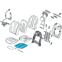 OEM 2021 BMW X7 Heater Element, Comfort Seat Diagram - 52-10-7-443-486