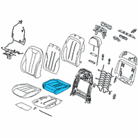 OEM 2021 BMW X6 FOAM ELEMENT, COMFORT SEAT Diagram - 52-10-7-443-445