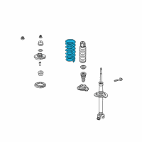 OEM 2014 Acura TL Spring, Rear Diagram - 52441-TK5-A02