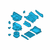 OEM 2014 Hyundai Elantra Blower Unit Diagram - 97100-3XAA0