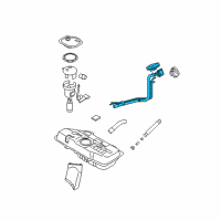 OEM Kia Rio5 Neck Assembly-Fuel Filler Diagram - 310401E550