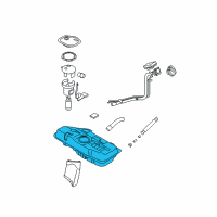 OEM 2007 Hyundai Accent Tank Assembly-Fuel Diagram - 31150-1E510