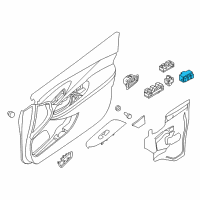 OEM 2020 Nissan Pathfinder Switch Assembly-Seat Memory Diagram - 25491-9PJ0A