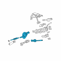 OEM 2011 Ram 2500 Steering Column Intermediat Shaft Diagram - 55351302AL