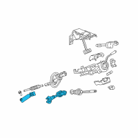 OEM Ram 1500 Steering Column Intermediat Shaft Diagram - 55351285AC