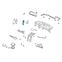 OEM Chevrolet Vent Panel Diagram - 92221871