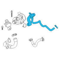 OEM BMW 428i Gran Coupe Engine Coolant Hose Diagram - 11-53-7-639-997