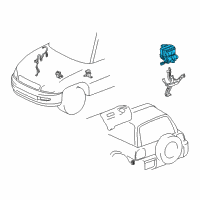 OEM Toyota RAV4 Actuator Assembly Diagram - 44050-42060