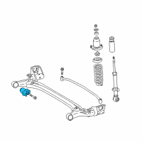 OEM Pontiac Vibe Bushing, Rear Axle Diagram - 88970096