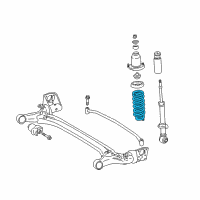 OEM 2006 Pontiac Vibe Rear Spring Diagram - 88972249