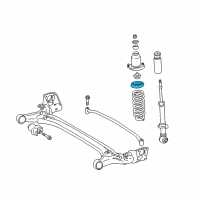 OEM 2005 Pontiac Vibe Insulator, Rear Spring Upper Diagram - 88971270