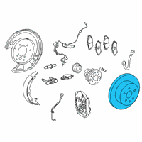 OEM 2021 Lexus RC F Disc, Brake, Rear LH Diagram - 42432-0W010
