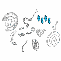 OEM 2015 Lexus RC F Rear Disc Brake Pad Kit Diagram - 04466-0W070