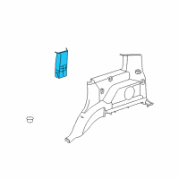 OEM 2009 Jeep Liberty Panel-C Pillar Diagram - 1BU34DK7AB
