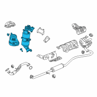 OEM Honda Civic Converter Assembly Diagram - 18150-5BA-L10