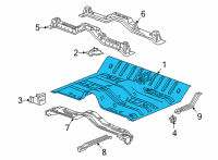 OEM GMC Sierra 2500 HD Floor Pan Diagram - 84582316