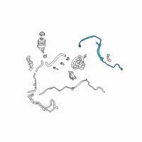 OEM 2010 Kia Rondo Hose Assembly-Power STEE Diagram - 575101D100DS