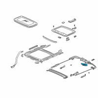 OEM 2004 Honda Civic Motor Assy., Sunroof Diagram - 70450-S5P-A01