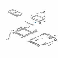 OEM 2002 Honda Civic Handle, Sunshade *NH293L* (SEAGULL GRAY) Diagram - 70611-S5A-J01ZC