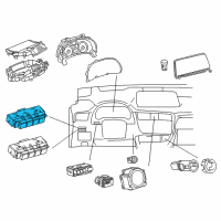 OEM Lexus Control & Panel Assembly Diagram - 84010-0E071