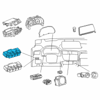 OEM 2020 Lexus RX350 Control & Panel Assembly Diagram - 84010-0E071