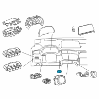 OEM 2017 Lexus RX350 Switch, Push Start Diagram - 89611-0E052