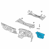 OEM 2017 Honda Ridgeline Insulator, Dashboard (Lower/Outer) Diagram - 74251-TZ5-A01