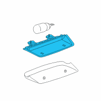 OEM Saturn L100 Lamp Asm, High Mount Stop Diagram - 90584878