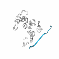 OEM 2004 GMC Sierra 2500 HD Pressure Hose Diagram - 15295839