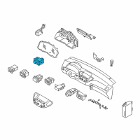 OEM 2004 Infiniti Q45 Switch Assy-Mirror Control Diagram - 25570-AR200