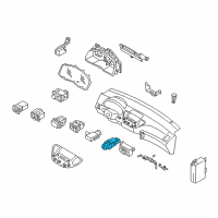 OEM 2005 Infiniti Q45 Switch Assy-Hazard Diagram - 25290-AR200