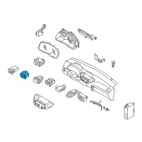 OEM 1999 Infiniti Q45 Switch Assembly-Retractable Head Lamp Diagram - 25190-5L30E