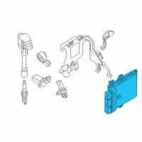 OEM 2013 Infiniti JX35 Engine Control Module Computer Diagram - 23710-3JA1A