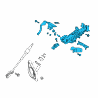 OEM Infiniti FX35 Column Assy-Steering, Upper Diagram - 48810-1CG1B