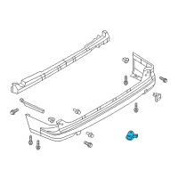 OEM Chevrolet City Express Reverse Sensor Diagram - 19317913