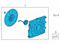 OEM 2022 Buick Envision Fan Module Diagram - 84897503