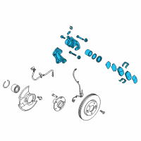 OEM 2010 Kia Forte Koup Front Brake Assembly, Left Diagram - 581101M000