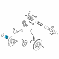 OEM Kia Forte Front Wheel Hub Bearing Diagram - 517202K000