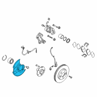 OEM 2012 Kia Forte Front Splash Shield Diagram - 517551M300DS