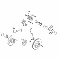 OEM 2010 Kia Forte Cap-Bleeder Screw Diagram - 581211G000