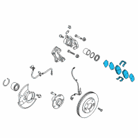 OEM Kia Forte Pad Kit-Front Disc BRAK Diagram - 581011MA21